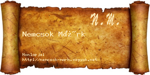 Nemcsok Márk névjegykártya